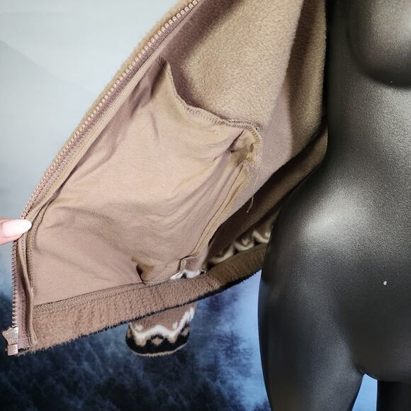 O'neill Lynwood Super Fleece Light Brown Full Zip Hoodie | Women's XS - Picture 6 of 16